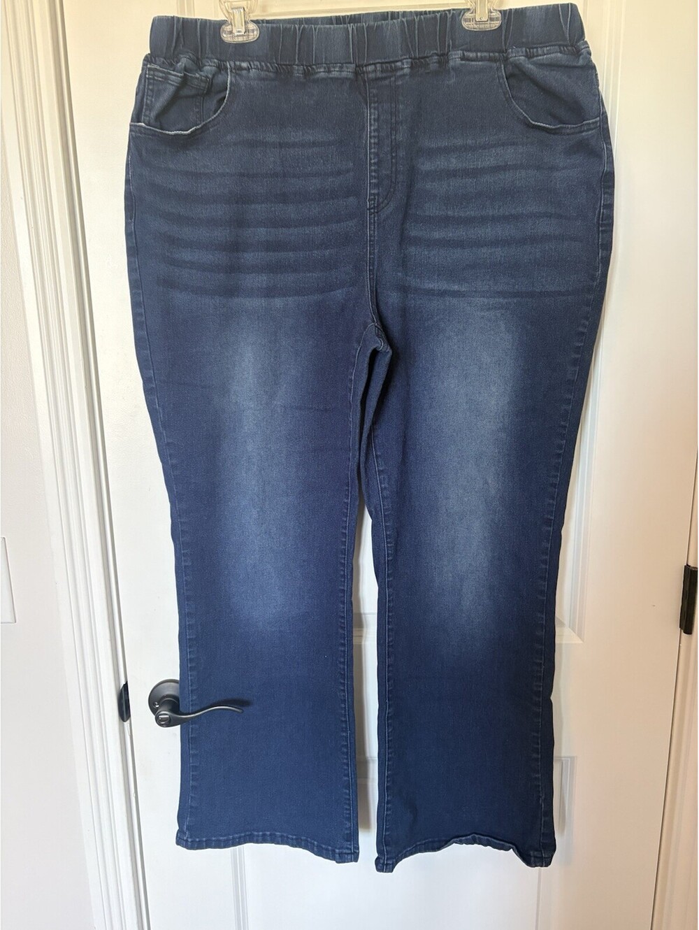 Shein Womens 4XL Elastic Waist Jeans Wide Leg